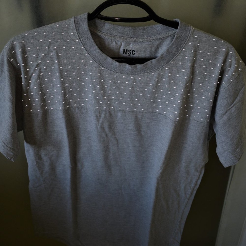 MSC 3M Mens Heather Gray Biking Tee